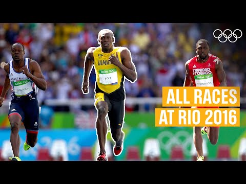 Rio 2016 🏃‍♂️ ALL Usain Bolt individual races 🥇🥇🥇