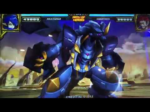 Hero of robots Galaxy Epoch Path of Heroes Aola Caesar (Gold) Vs. Dark Dragon and Wolf Tyrant (Win)