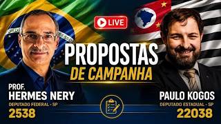 JUNTOS POR CRISTO! PAULO KOGOS E PROFº HERMES NERY FALAM SOBRE SUAS PROPOSTAS DE CAMPANHA