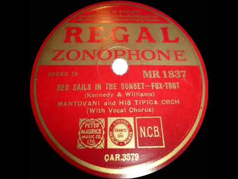 1935 HITS ARCHIVE: Red Sails In The Sunset - Mantovani & his Tipica Orch. (George Barclay, vocal)