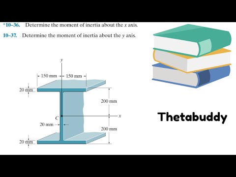 Statics 10.36 & 10.37 - Determine the moment of inertia about the x and y axis.