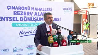 ÇINARÖNÜ'NDE ANAHTAR TESLİMİ YAPILDI