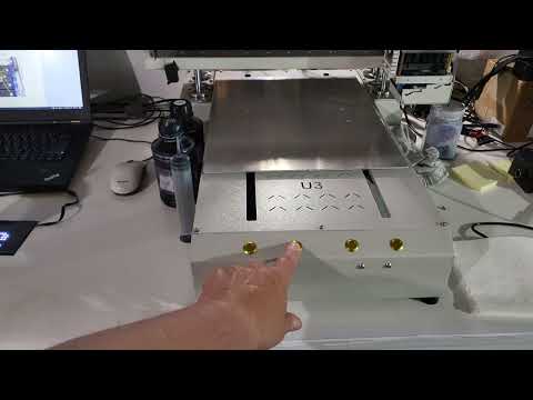 UV ink has arrived for the UV LED ufo flatbed printer time for testing