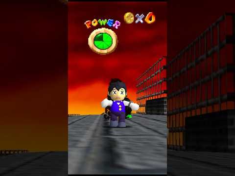 @SMG4 burns his Butt in SM64  #supermario #nintendo #mario #shorts #sm64 #funny #smg4