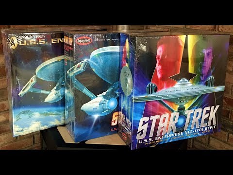 Polar Lights 1/350 USS Enterprise Refit/NCC-1701-A Complete Series Comparison