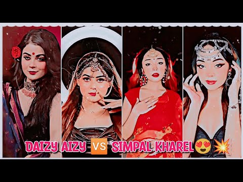 Daizy aizy vs simpal kharel 😍💥.     Latest transition video🔥🥴 @jannaaaat__ff #vs #viral #trending