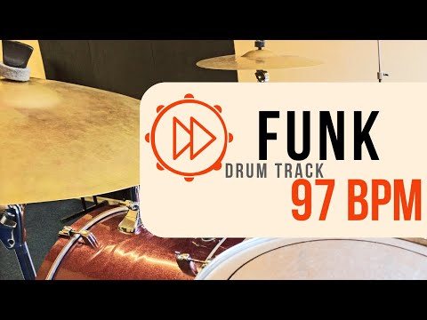 97 BPM | Funk Rock Drum Beat | Backing Track (#43)