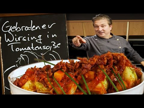 Gebratener Wirsing Tomatensoße - Gesunder Jahresabschluss beim schnellen Gericht