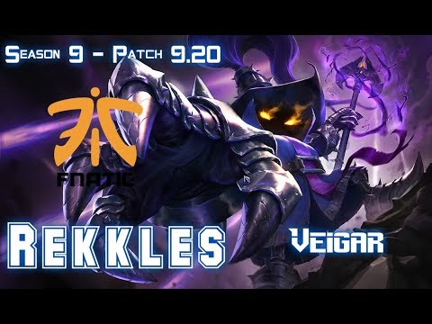 FNC Rekkles VEIGAR vs EZREAL Bot - Patch 9.20 EUW Ranked