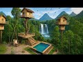How We Built An 18 5m Tree House With Private Pools Full Jungle Build