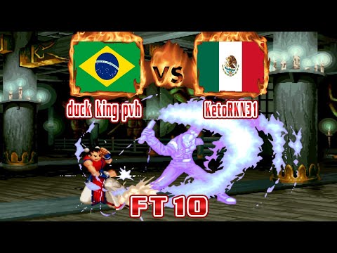 Real Bout Fatal Fury 2 - duck king pvh (BRA) VS (MEX) KetoRKN31 [rbff2] [Fightcade] [FT10]