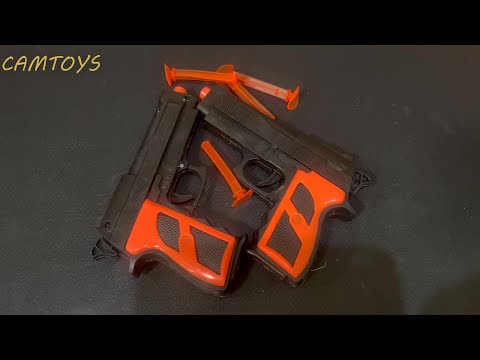Beretta 92FS toy gun with dart bullet Unboxing