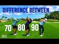 Difference between 70 80 90 Golf - Low Mid High Handicap Comparison