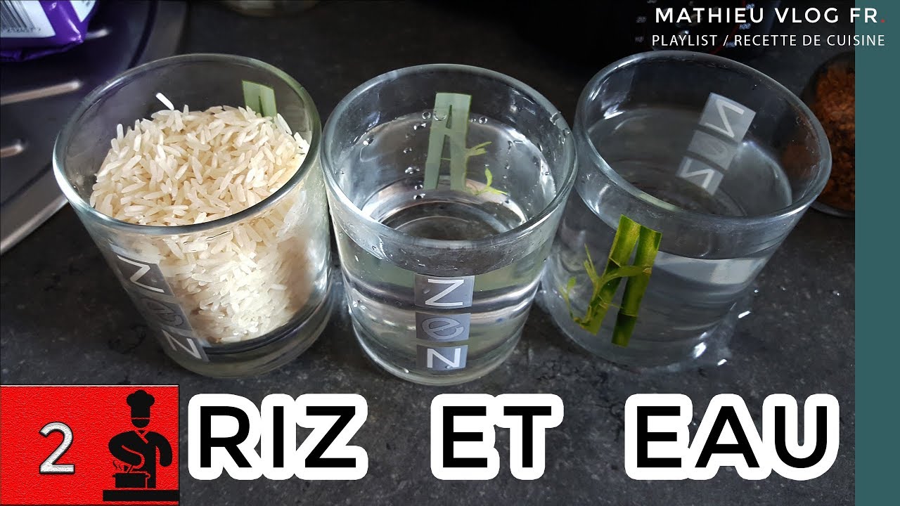 comment mesurer le riz et l eau pour 1 personne technique recette de cuisine mathieu vlog fr
