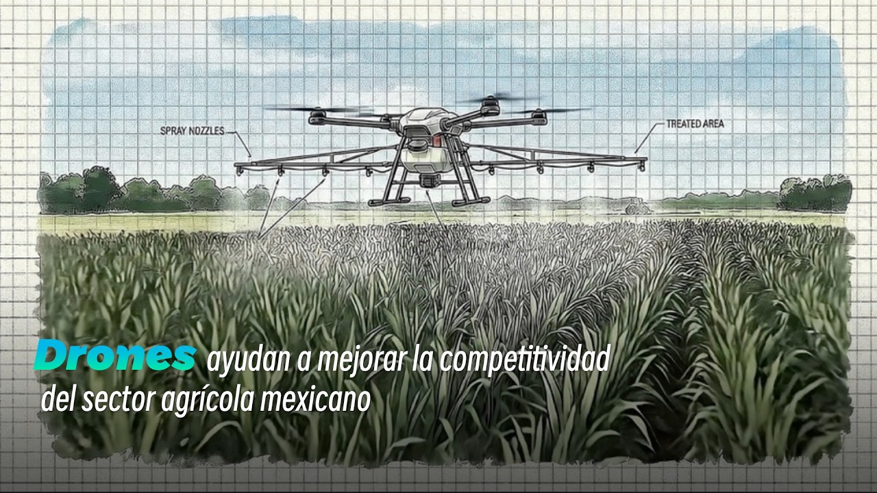 Drones ayudan a mejorar la competitividad del sector agrícola mexicano