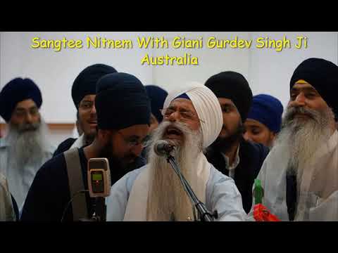 Sangtee Nitnem With Giani Gurdev Singh Ji Australia