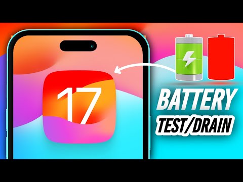 iOS 17 Battery Test | iOS 17 Battery Drain | iOS 17 battery draining issue | iOS 17 Battery life |