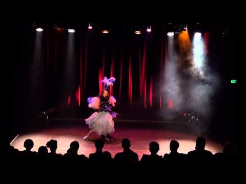 Coppelia Jane performs Burlesque Act "The Dying Dodo"