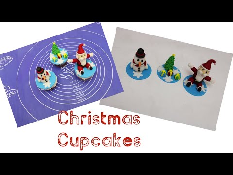How to make Christmas Cupcakes/ snowman cupcake/Santa...