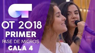 "LO ECHAMOS A SUERTES" - MARTA y MARILIA | Primer pase de micros Gala 4 | OT 2018