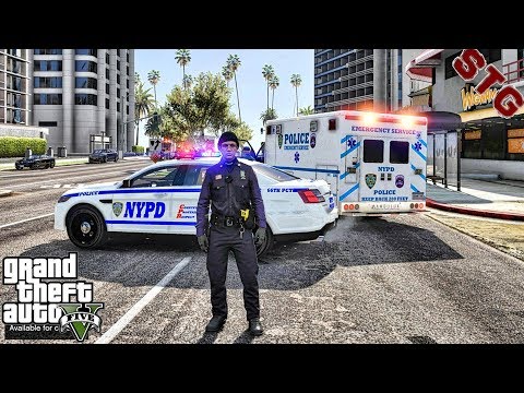 GTA 5 MODS LSPDFR 0.4.4 #35 - NYPD CITY PATROL!!! (GTA 5 REAL LIFE PC MOD)