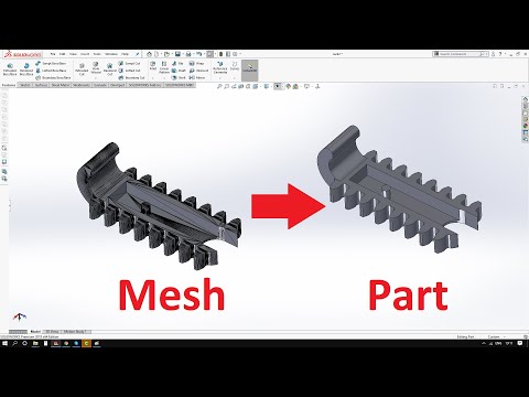 How I convert Mesh File (.stl) File in to Part file #Solidworks | Simple way