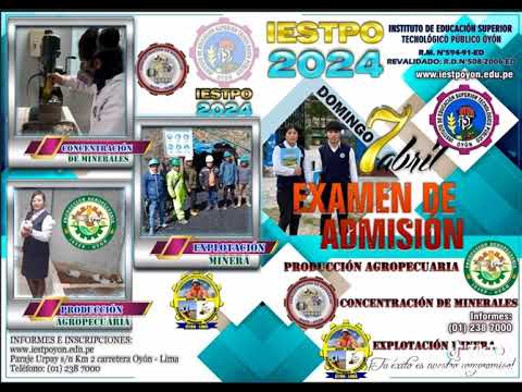 Admision 2024 -IESTP Oyon-Lima