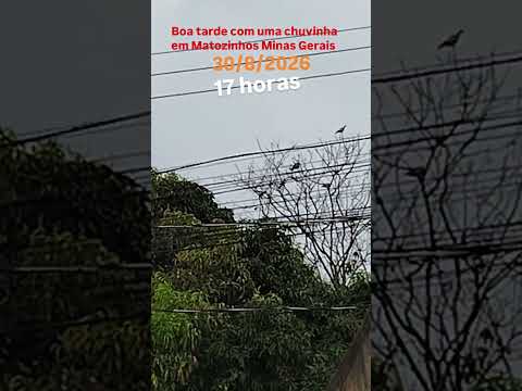 Boa tarde, com uma chuvinha e trovões em Matozinhos Minas Gerais.