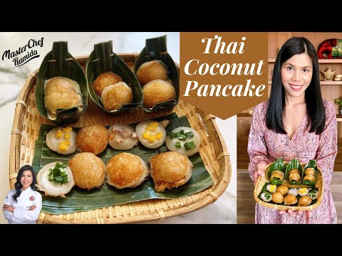 How To Make Thai Coconut Pancake/ Kanom Krok / Classic Thai Recipe