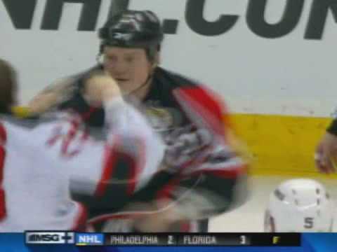 David Clarkson vs Chris Neil Jan 27, 2009