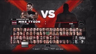 WWE 13 Character Select Screen Including All DLC Packs Roster