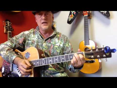 Beginning 12 bar Blues lesson in the key of E Major by Ted Hall