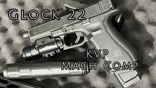 JHP Mag Dump V 40 Cal V KVP Mach Linear Comp - Glock 22 Gen 4