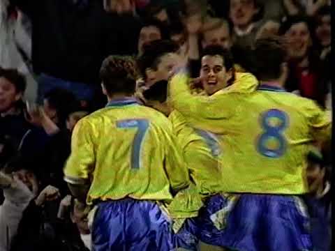 Derby County v Sheffield Wednesday League Cup 4th Rd Replay 12-12-1990