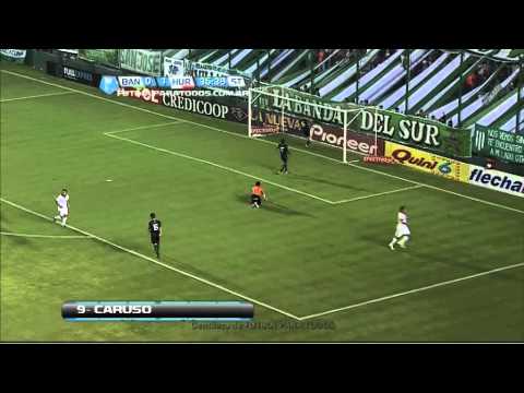 Gol de Leandro Caruso. Banfield 0 - Huracán 2. Fecha 16. Torneo Primera B Nacional.