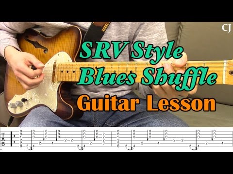 Stevie Ray Vaughan Style Blues Shuffle (With Tab) - Guitar Lesson