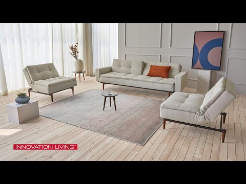 Dublexo Sofa Bed w/ Arms and Styletto Legs and Dublexo Chair w/ Styletto Legs from Innovation Living