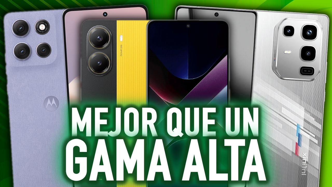 7 CELULARES de GAMA MEDIA que DESTROZAN a la GAMA ALTA (2025)