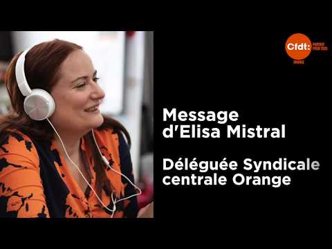 Message d'Elisa Mistral, Déléguée Syndicale Centrale CFDT Orange, en cette période de crise inédite