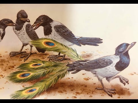 Ворона в павлиньих перьях. Басня по мотивам басен Эзопа в пересказе Е. Каргановой. Аудиосказка