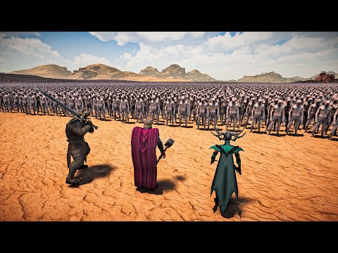 THOR, HEIMDALL, & HELA VS 1,000,000 ZOMBIES - Ultimate Epic Battle