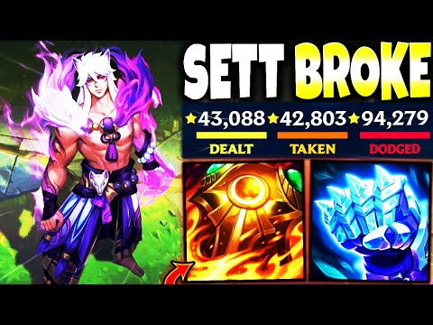 Ksante met My OP IMMORTAL SETT Season 13 Build Guide ~ 180.000 TOTAL DMG 🔥 LoL Top Sett s13 Gameplay