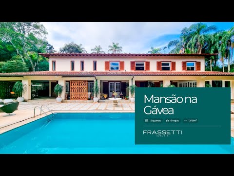 Mansão na Gávea | 3.500 m² de terreno | 5 Quartos | Infra de Lazer
