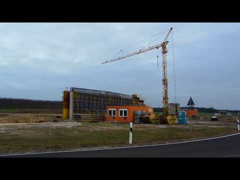 A14 Baustelle an der B189 Abfahrt Cröchern Ende 2017