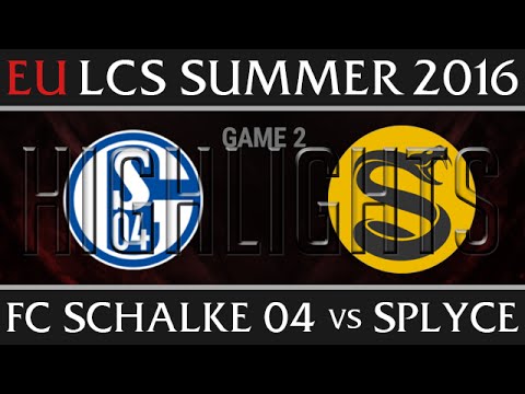 FC Schalke 04 vs Splyce Highlights, Game 2 EU LCS Week 6 Day 2 Summer 2016   S04 vs SPY G2