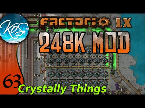 Factorio 248k Mod 63 -  HIGH ENERGY CRYSTALS! - Tips & Tricks