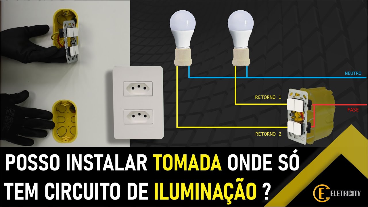 POSSO LIGAR TOMADA EM CIRCUITO DE ILUMINAÇÃO? 🔌💡
