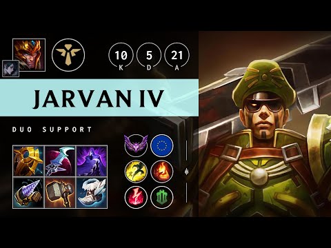 Jarvan IV Support vs Pantheon: Godlike - EUW Master Patch 14.20