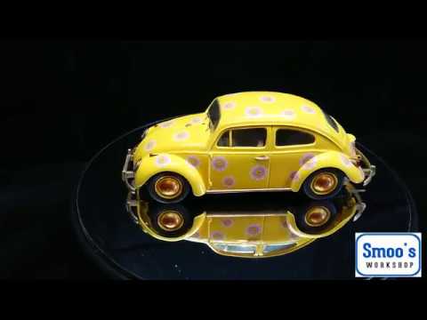 Final reveal - Airfix 1:32nd scale VW Beetle Starter kit - Flower power!