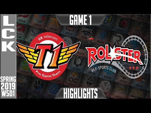 SKT vs KT Highlights Game 1 | LCK Spring 2019 Week 5 Day 1 | SK Telecom T1 vs KT Rolster G1